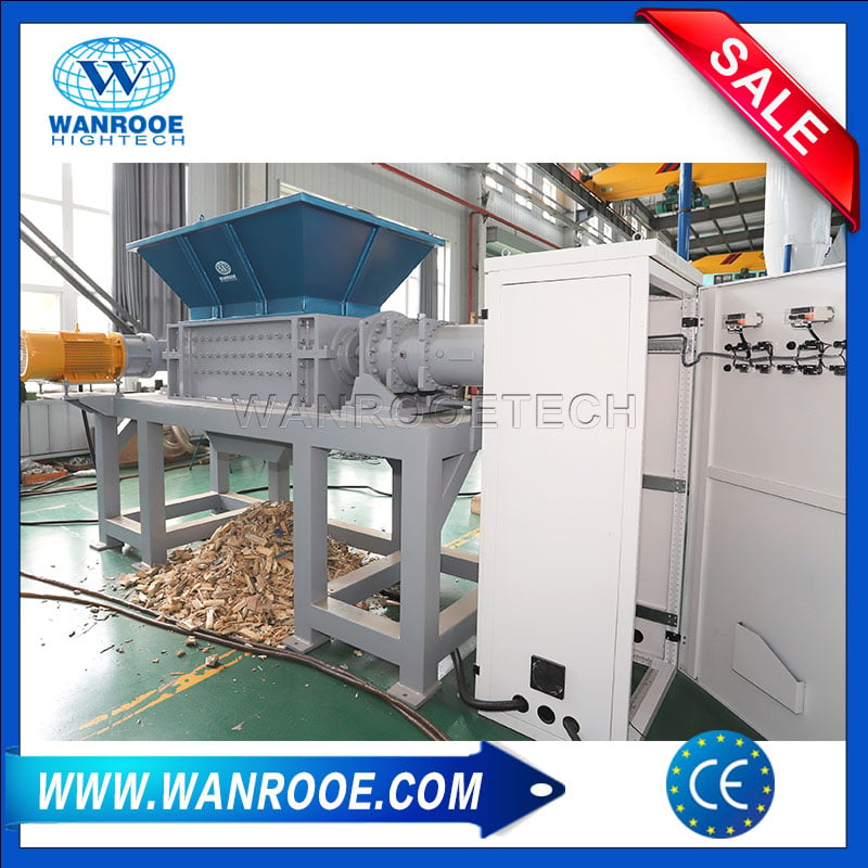 800kg/h Thick Corrugated Box Paper Core Tube Carton Shredder-WANROOETECH