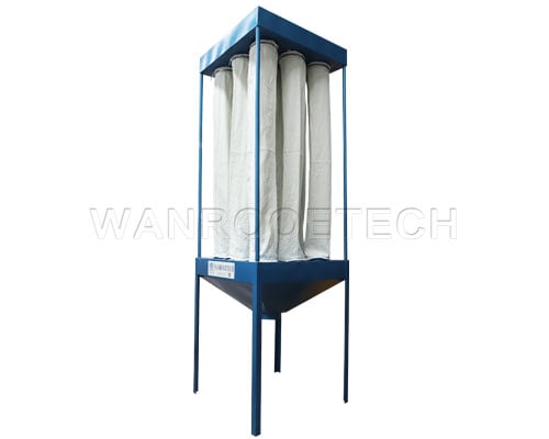 Silicone Waste Plastic Recycling Pulverizer Grinder Machine Bags Type Dust Catcher
