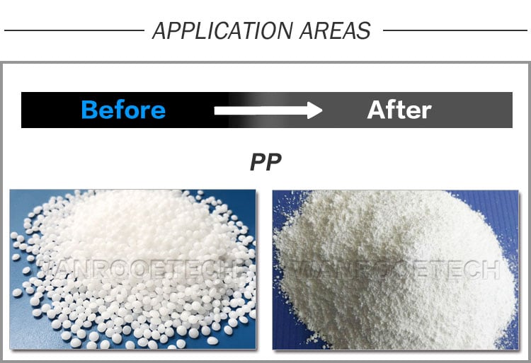 Polypropylene PP Pulverizer Mill Grinding Machine pp pulverizer application